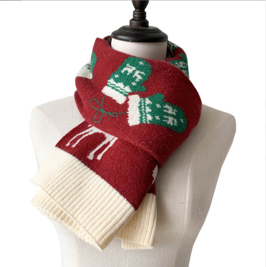 thick and soft winter scarf