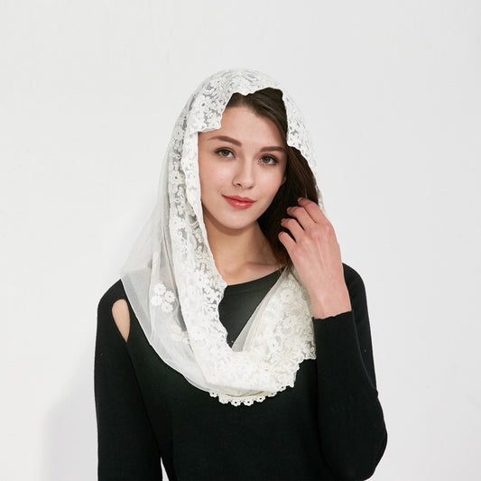 Outdoor camping photo lace headband