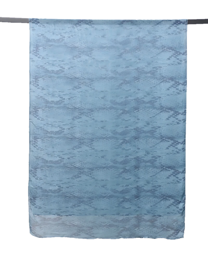 Custom Digital Printing Scarf Lightweight Snake Print Chiffon Shawl For Women