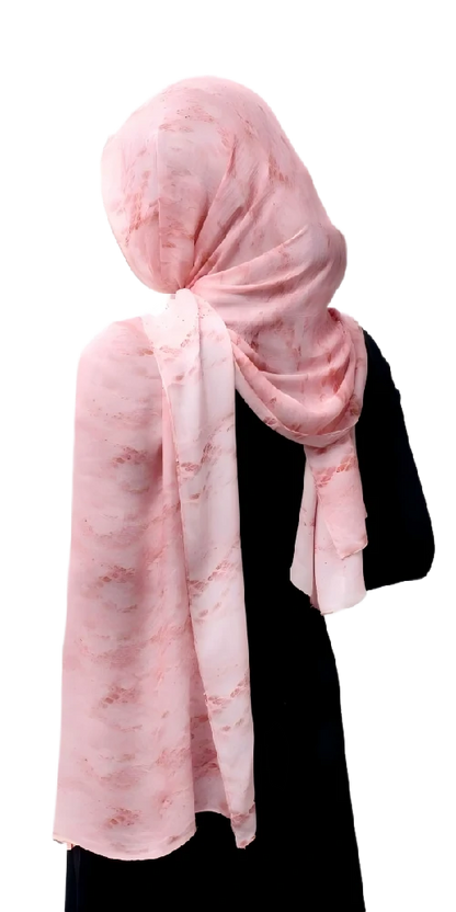 Custom Digital Printing Scarf Lightweight Snake Print Chiffon Shawl For Women