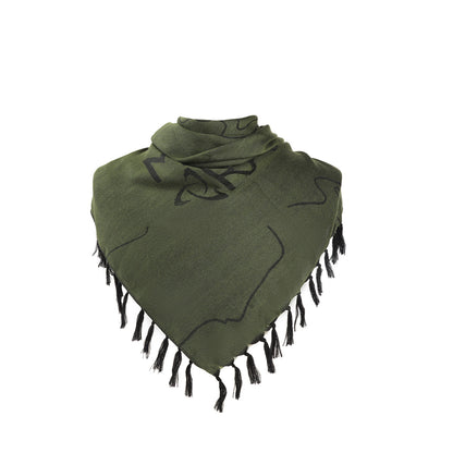 Womens Men Shemagh Tassel Scarves