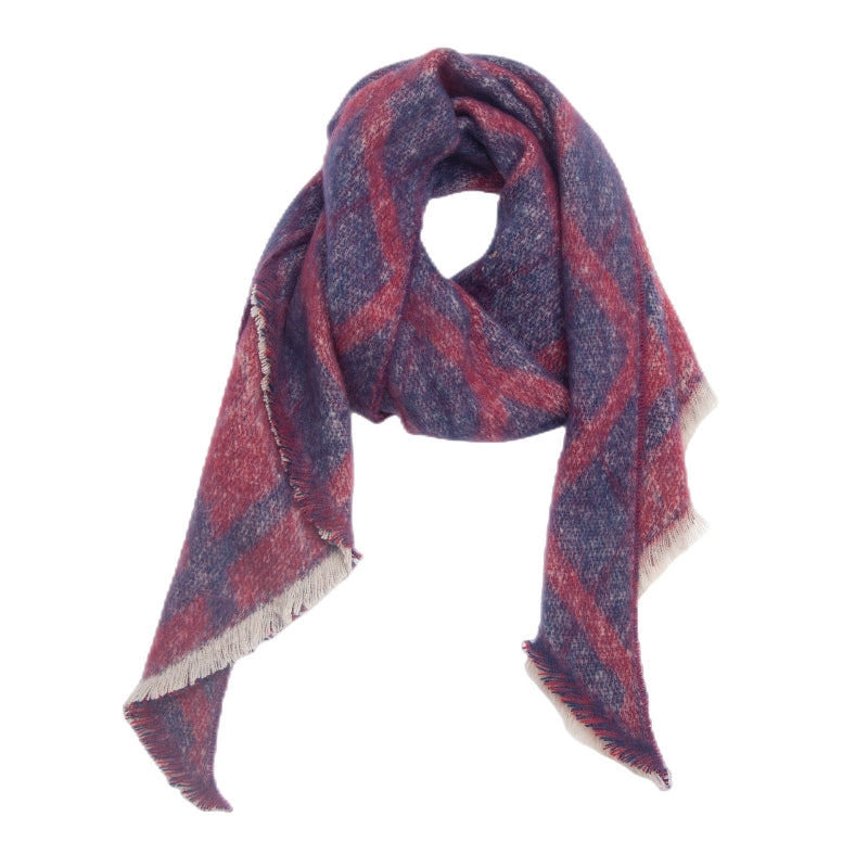 Large diamond purple scarf