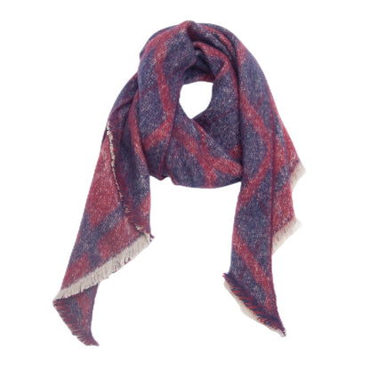 Large diamond purple scarf