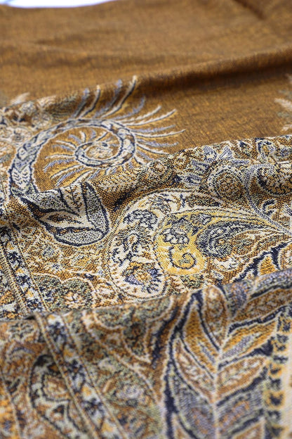 Silk blend patterned scarf