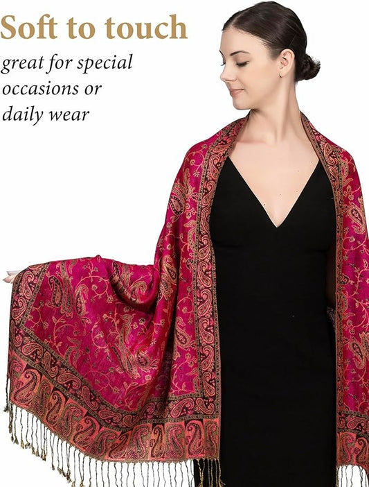 Used as a shawl, headscarf, or even a blanket