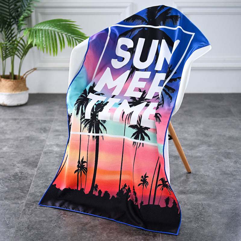 All-season quick-dry "microfiber beach towel personalized"