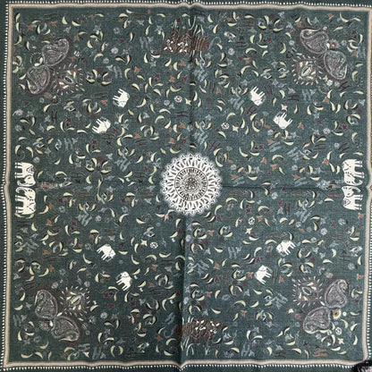 Elephant Paisley Wool Scarf Oversized Bohemian Digital Print Scarf Supplier