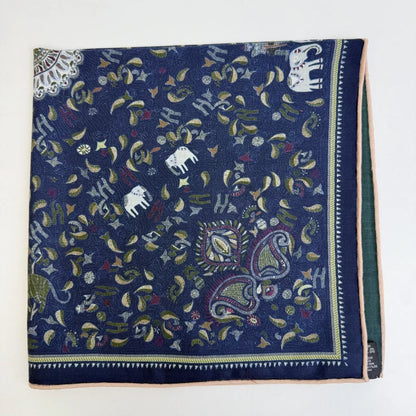 Elephant Paisley Wool Scarf Oversized Bohemian Digital Print Scarf Supplier