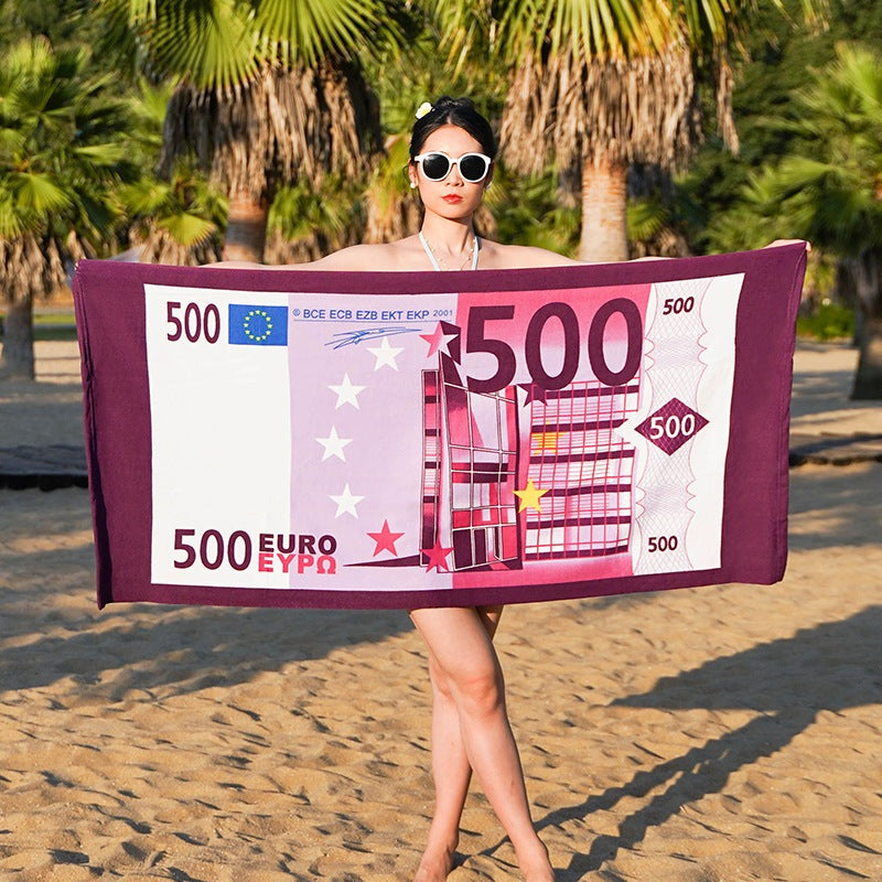 cash beach towel