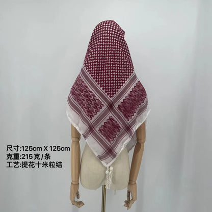 dark red shemagh scarves