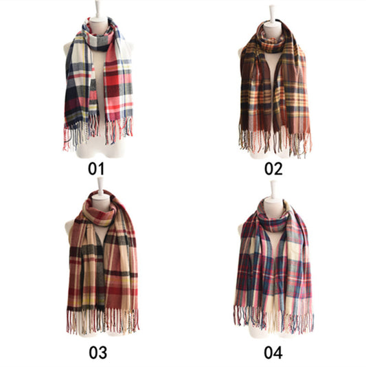 thick and soft winter scarf