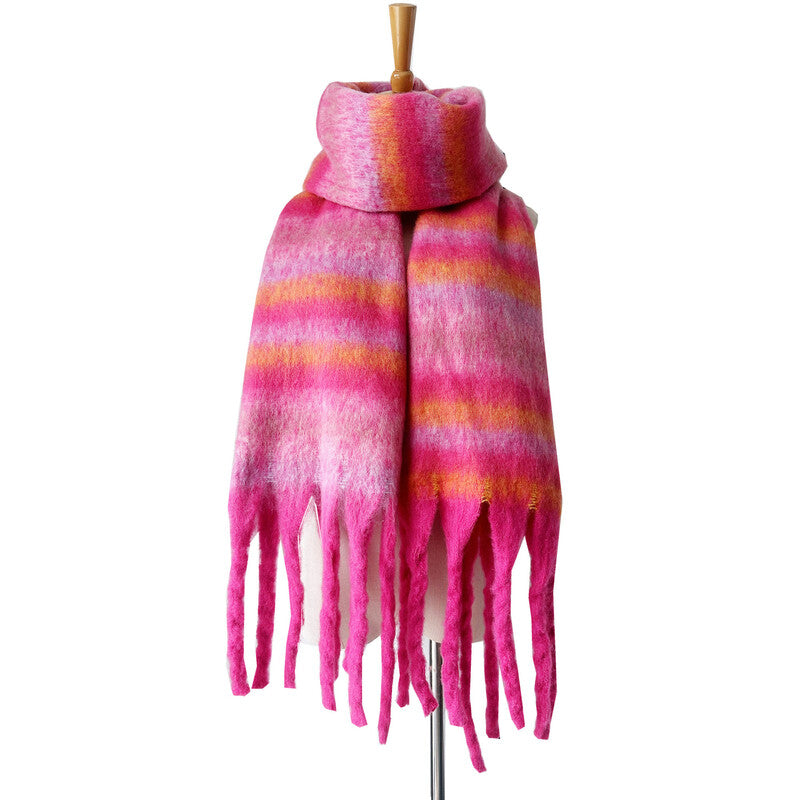 Warm large winter scarf