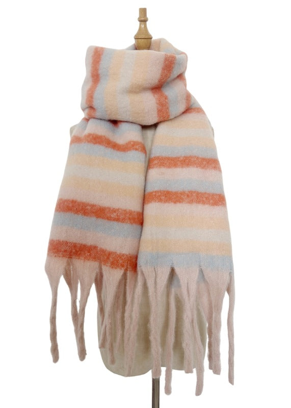 thick and soft winter scarf