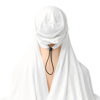 Instant Khimar with Adjustable Inner Tie Cap Non-Slip Full Coverage Hijab