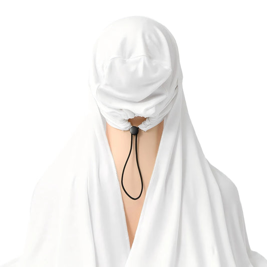 Instant Khimar with Adjustable Inner Tie Cap Non-Slip Full Coverage Hijab