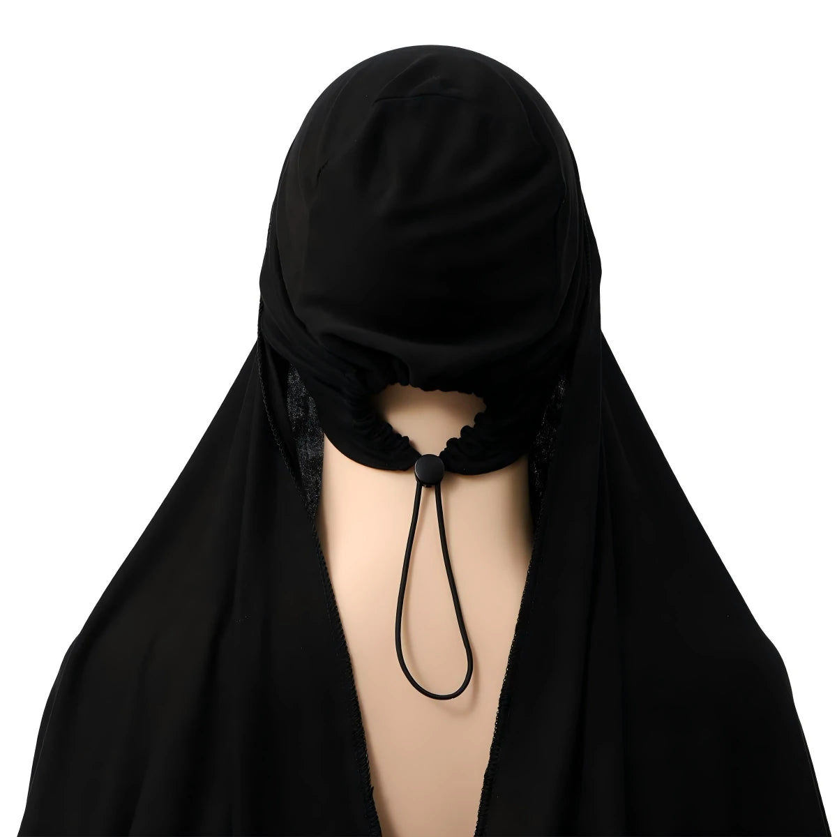 Instant Khimar with Adjustable Inner Tie Cap Non-Slip Full Coverage Hijab