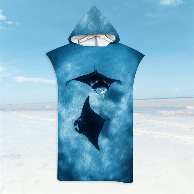 Manta hooded towel beach​