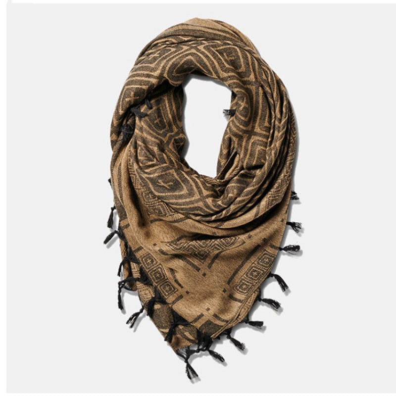 Unisex scarf with decorative tassel fashion perfect for daily wear.