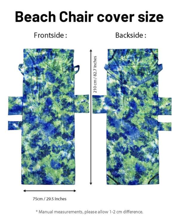 Multifunctional tie-dyed beach towel