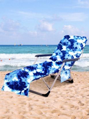 Multifunctional tie-dyed beach towel