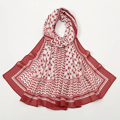 red chiffon wraps and shawls​