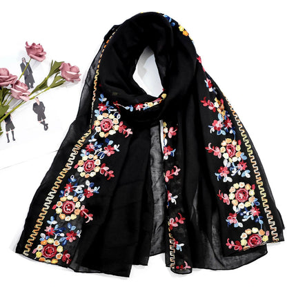 black Bohemian Scarf