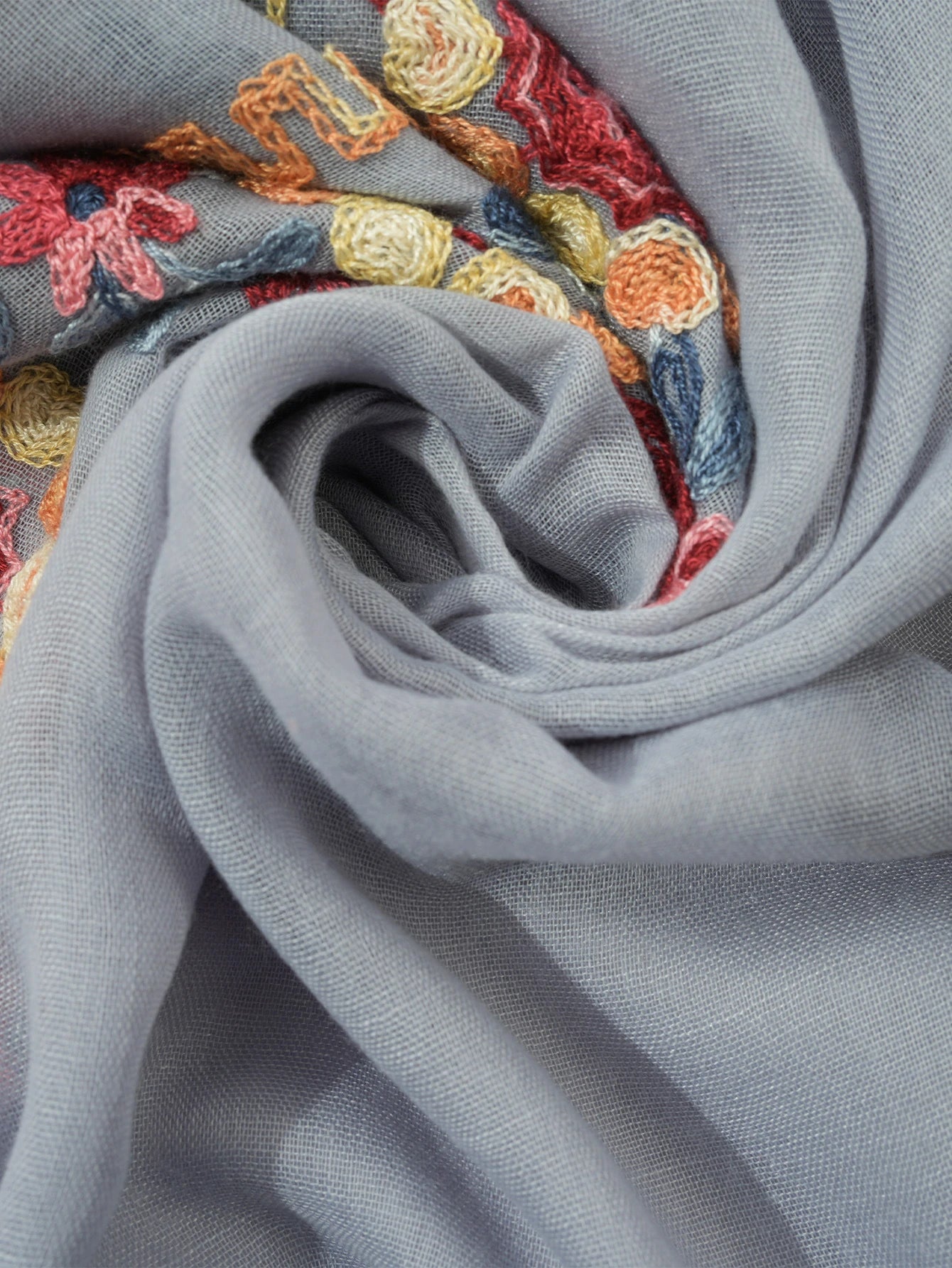 grey black Bohemian Scarf