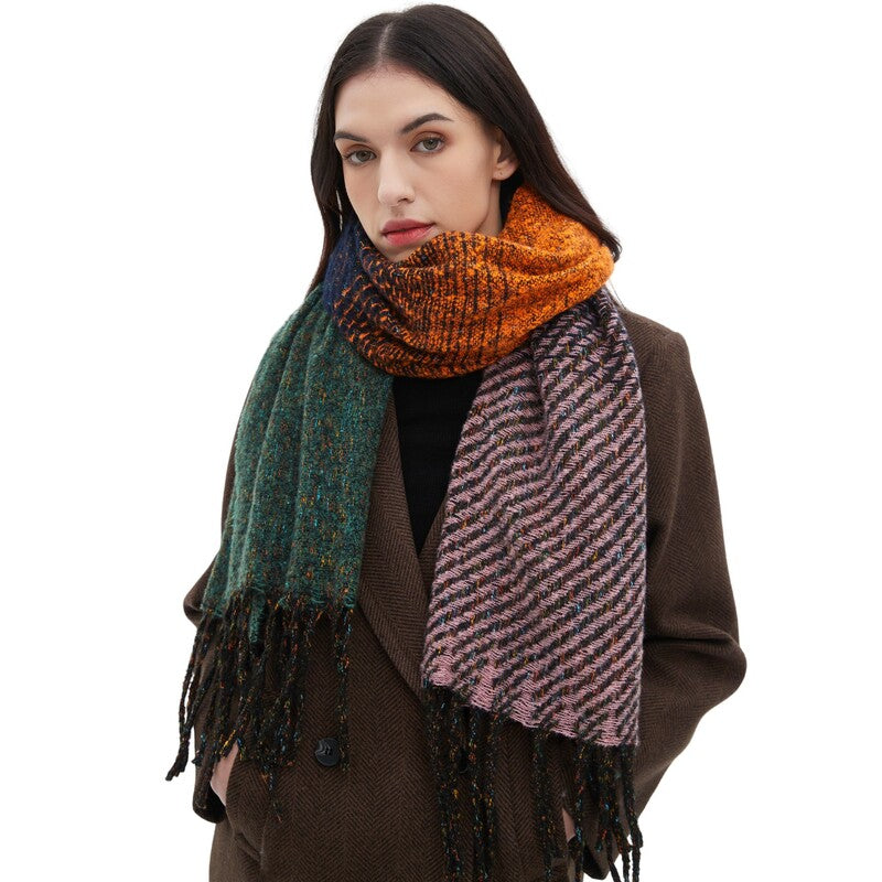 large fringed scarf