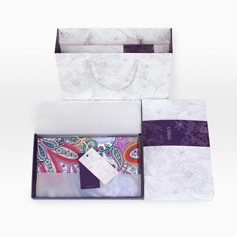 Personalized customization Exquisite and elegant High-grade silk scarf Fashion gift box set