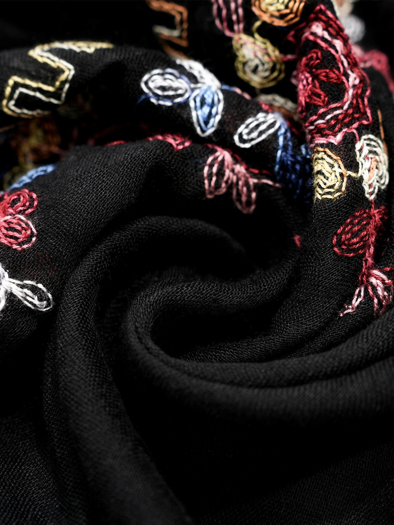 black Bohemian Scarf