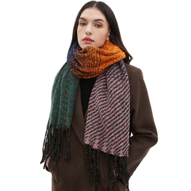 Scarf Tassel Fashion Thick 