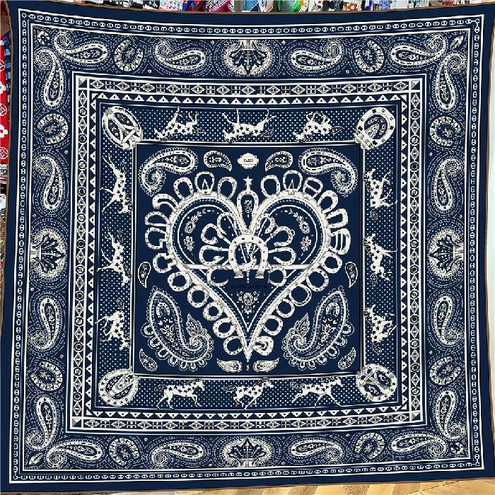 Blue Paisley Shawl