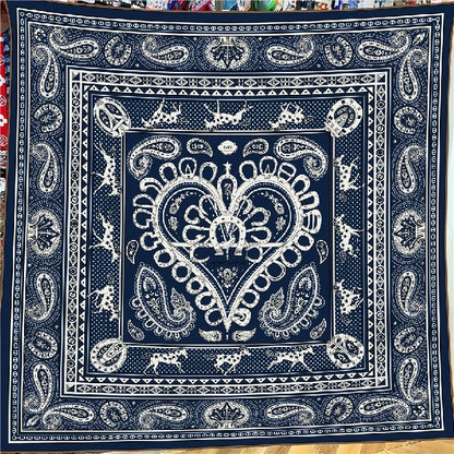 Blue Paisley Shawl
