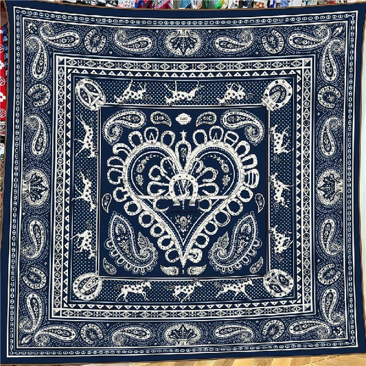 Blue Paisley Shawl