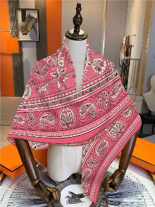 Pink Paisley Shawl