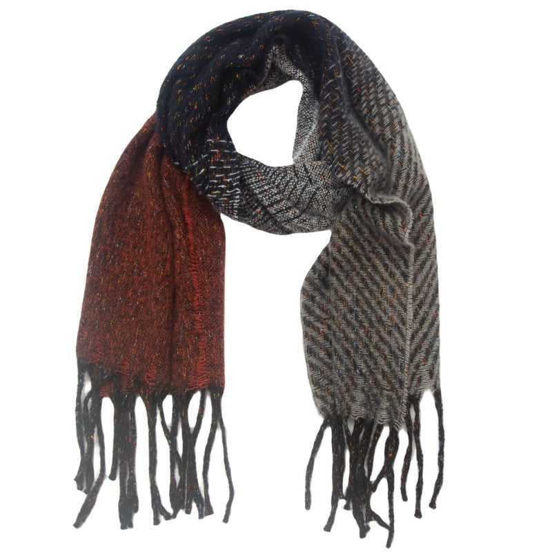 Men's and women's gradient color scarves and shawls
