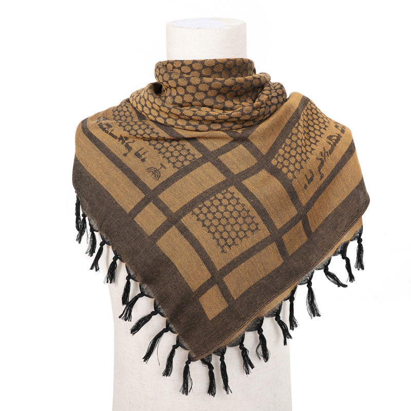 Cotton Shemagh Keffiyeh Tactical Desert Scarf