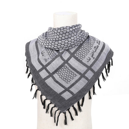 Neck Head Wrap with Tassel for Men Women