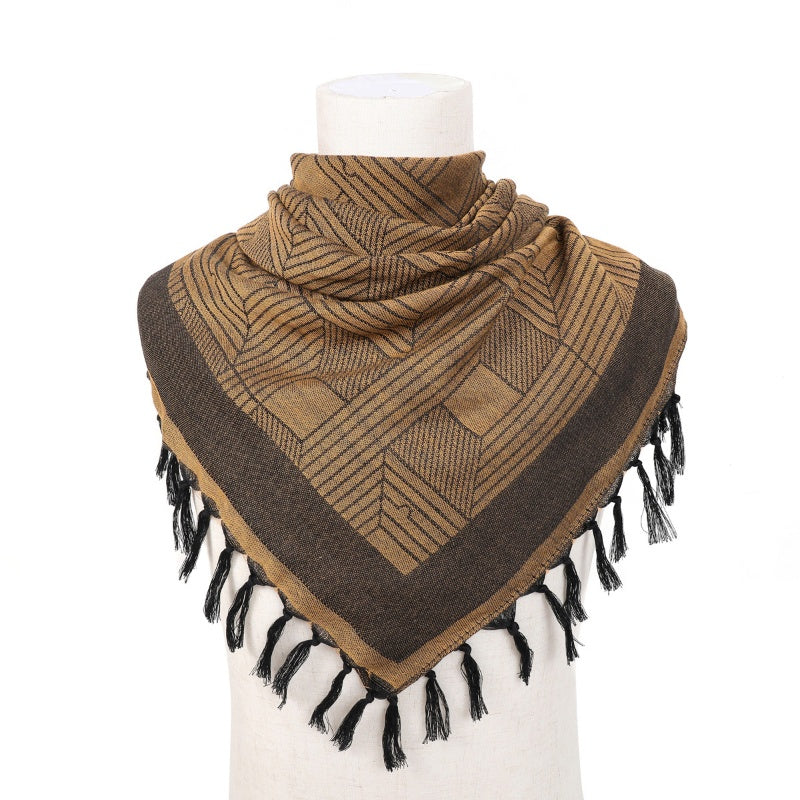 Headband for Women Scarf Keffiyeh Hatta Wide with Tassels