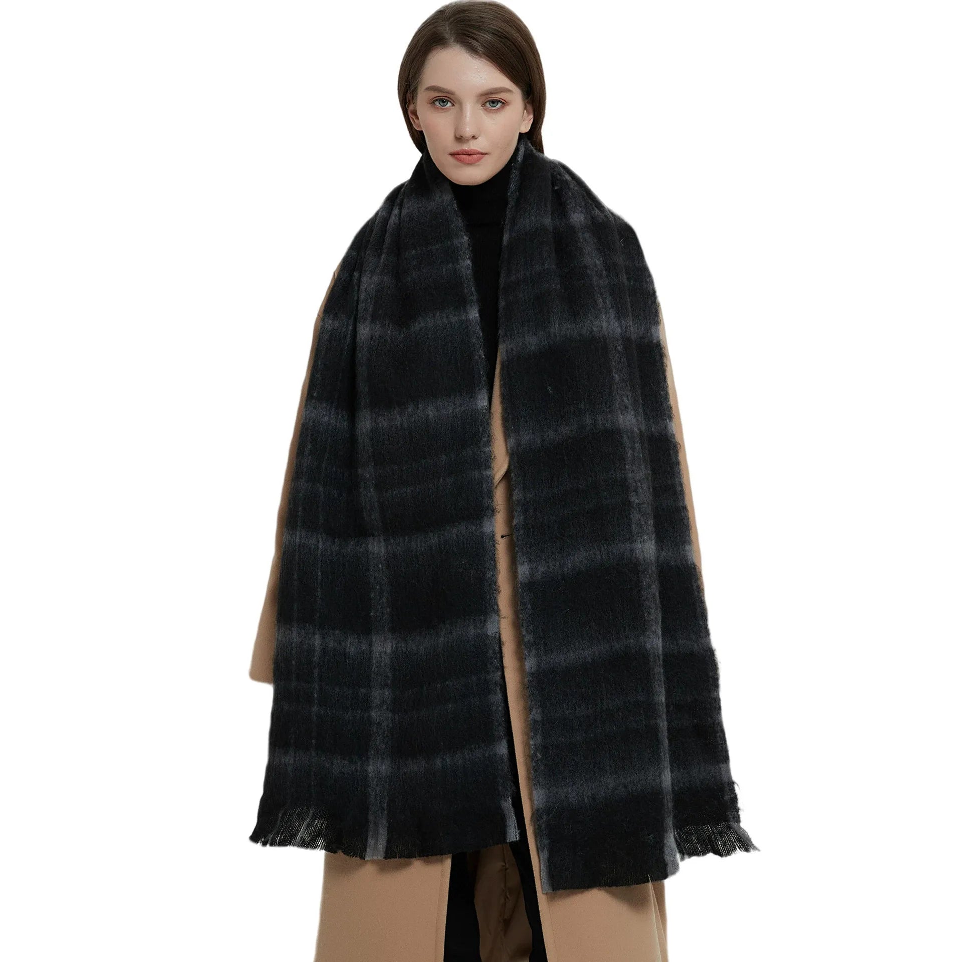 soft thick neck scarf