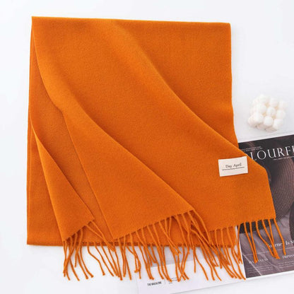 Morandi color Plain scarf