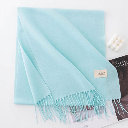 Morandi color Plain scarf