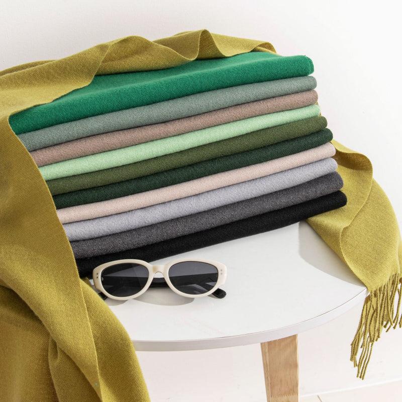 Morandi color Plain scarf