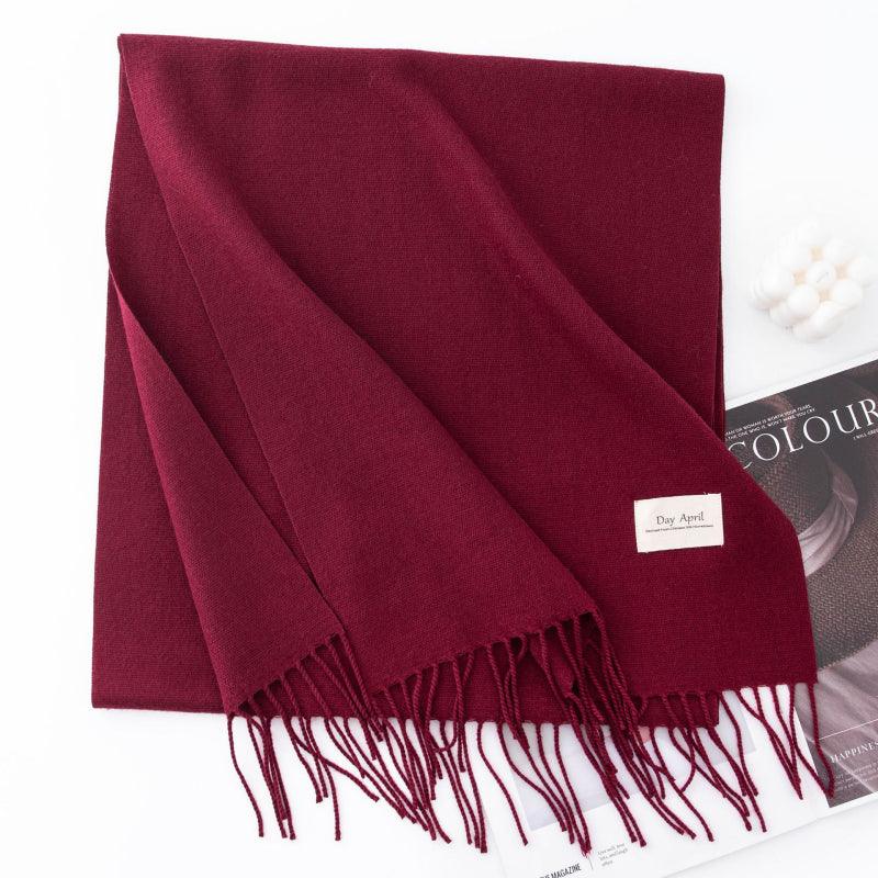 Morandi color Plain scarf