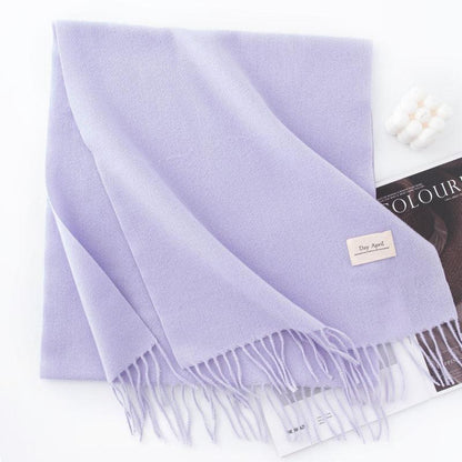 Morandi color Plain scarf