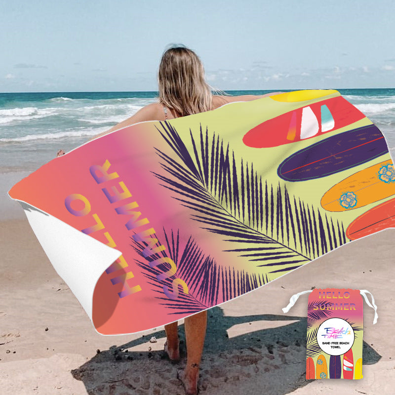 printed beach towels