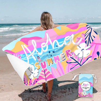 printed beach towels