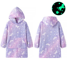 purple kids hooded beach towel