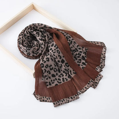 Leopard Print Hijab Scarf