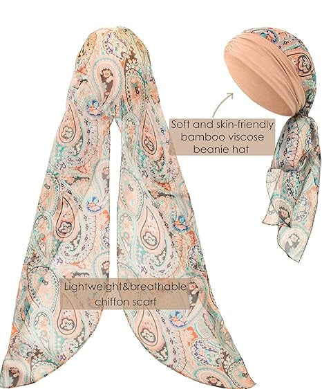 Head Scarf for Women Skull Cap 